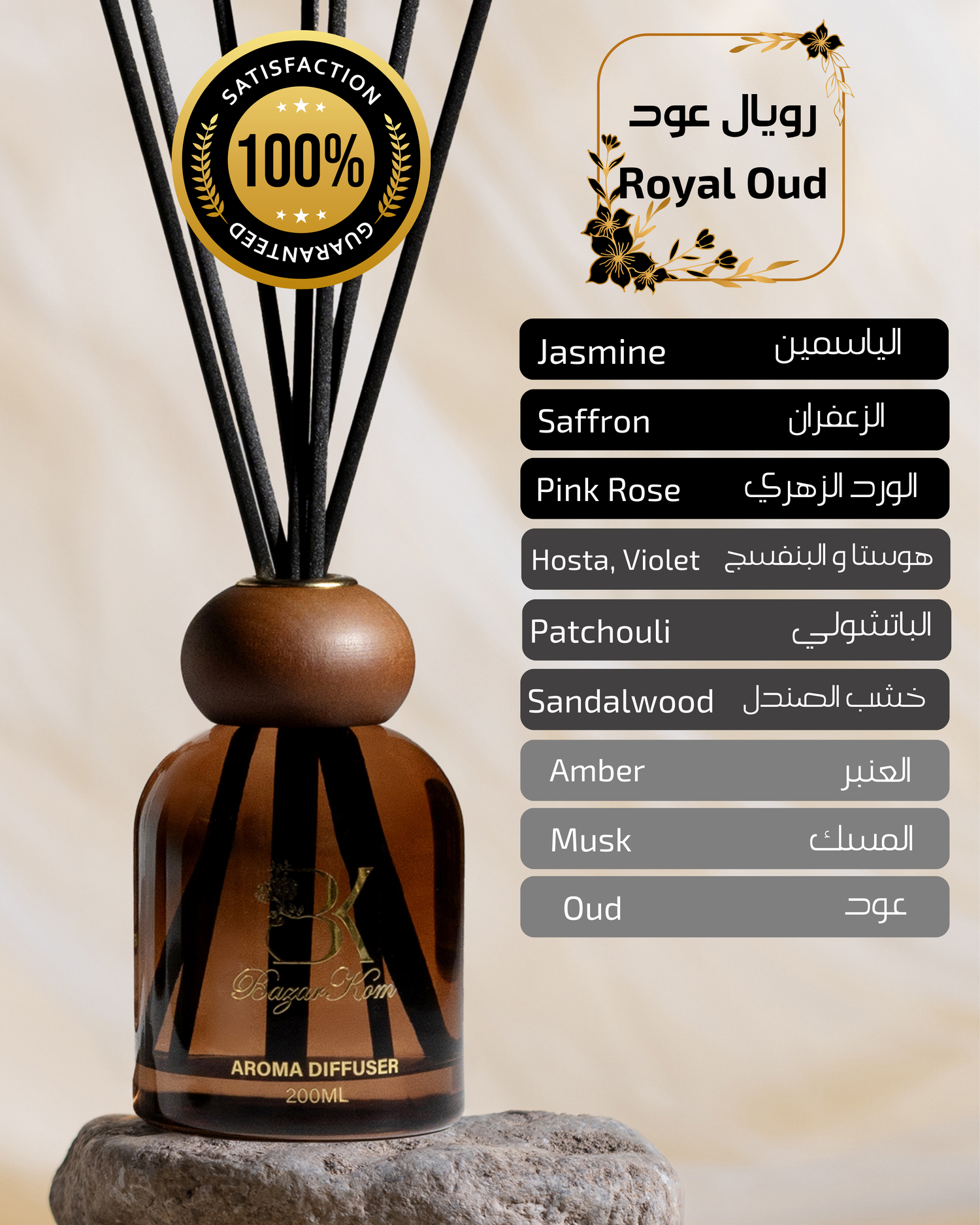 Bazarkom Aroma Diffuser - Royal Oud