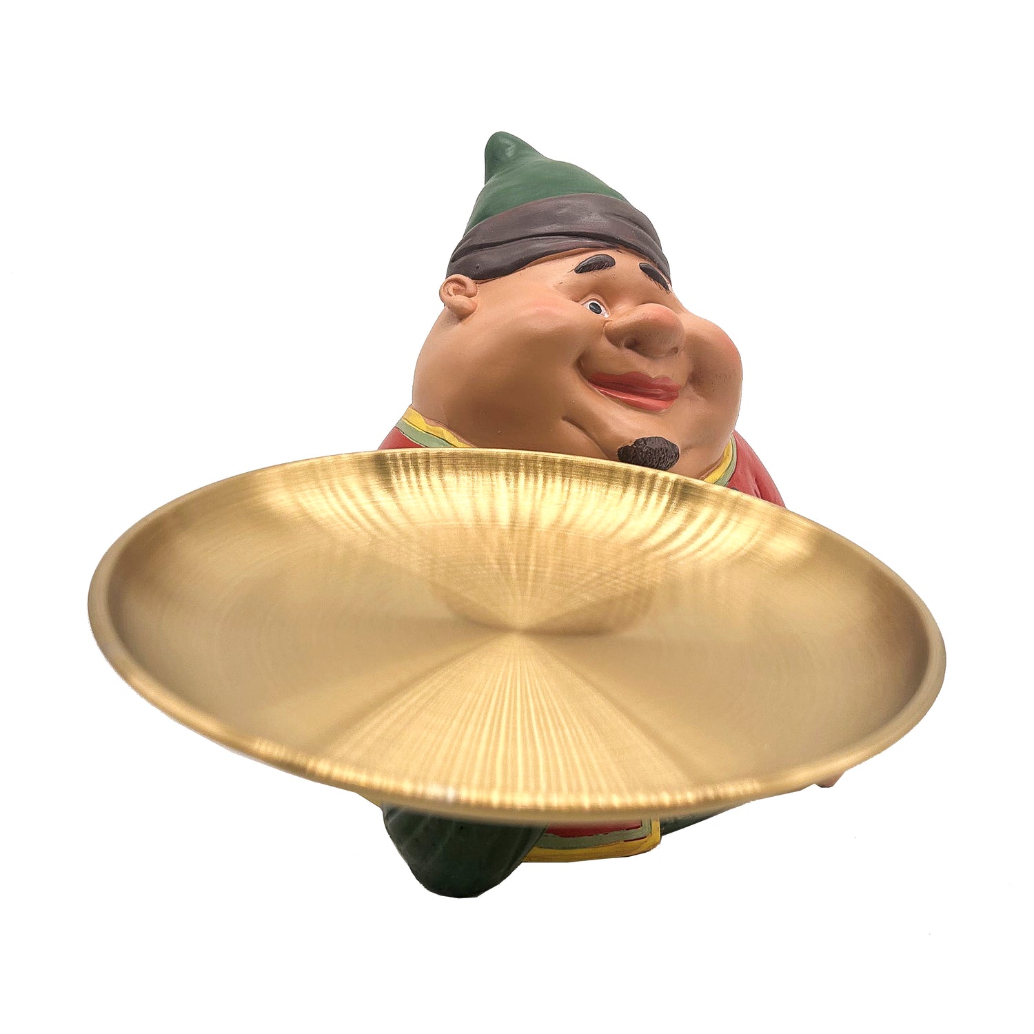 Fananees characters - Fat lovable man holding presenting plate